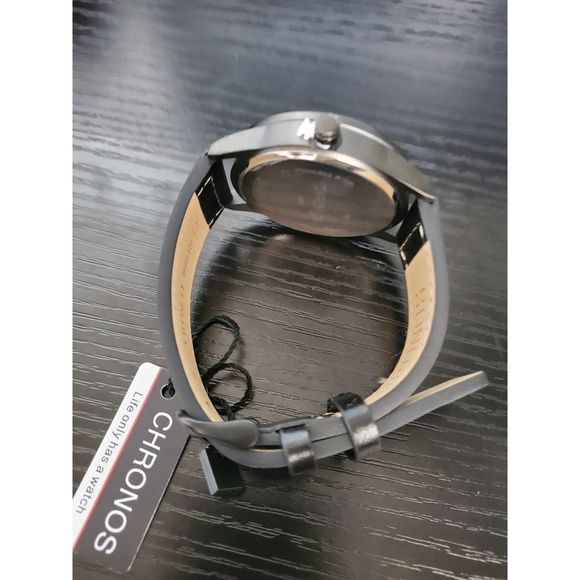 🔥NEW‎ IN BOX Chronos Men's Double Calendar Leather Strap Sports Watch - Picture 4 of 5